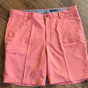 Greg Norman Collection Men's Salmon Flat Front Shorts